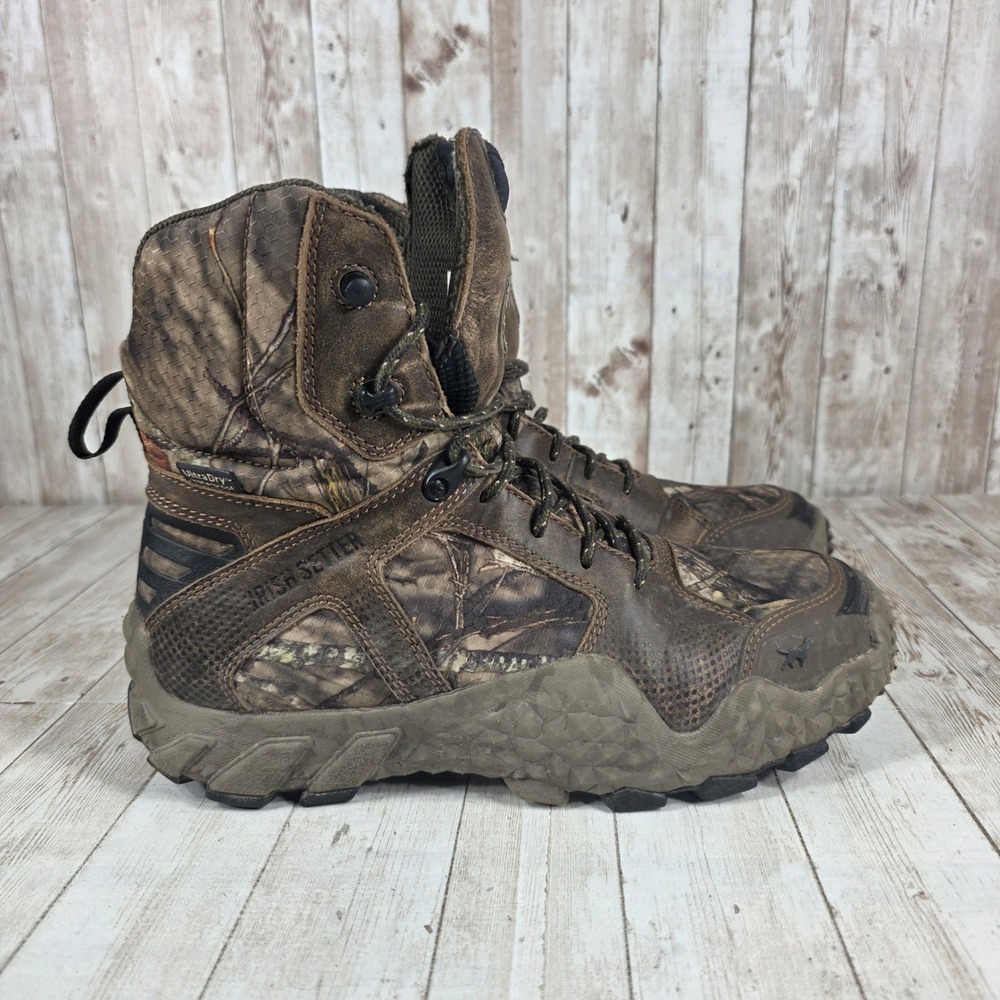 Irish Setter Wingshooter Waterproof Camo Hunting‎ Boots Womens Size 10B